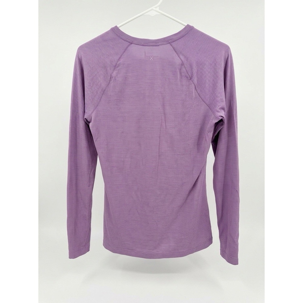 Smartwool Shirt Womens Large Purple Merino Wool Long Sleeve Thermal Base Layer - Picture 2 of 4